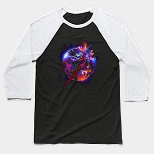 Color Smoke Planet Baseball T-Shirt